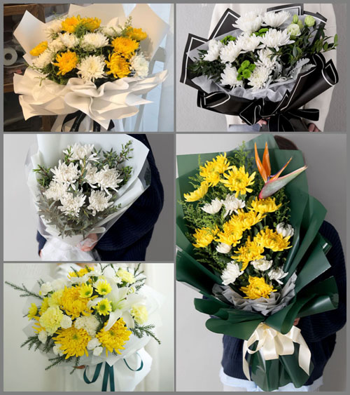 贵州贵阳清镇市百花社区服务中心毛栗山村白事花束代送